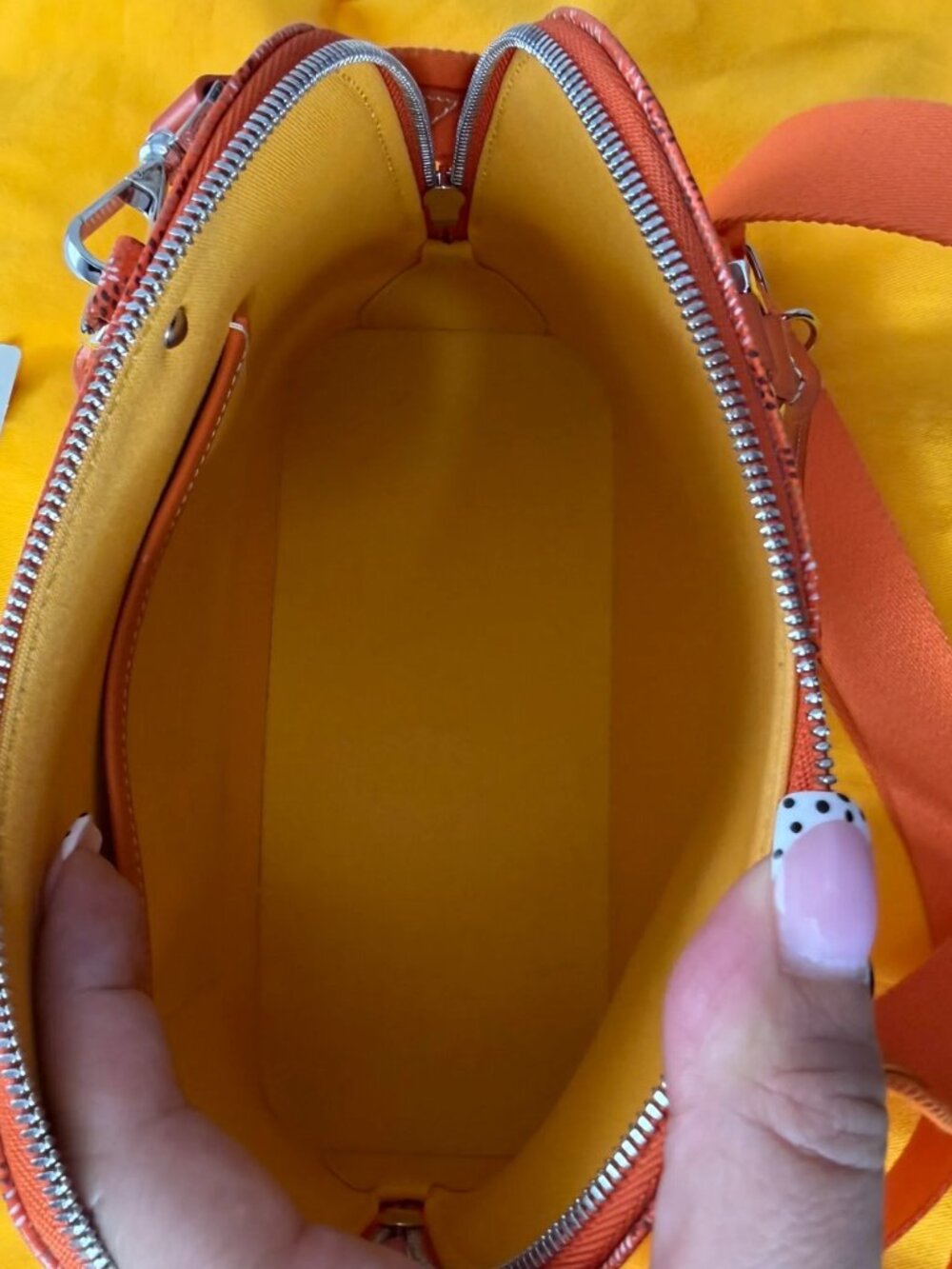 GOYARD Goyardine Mini Vendome in Orange - Picture 6 of 14